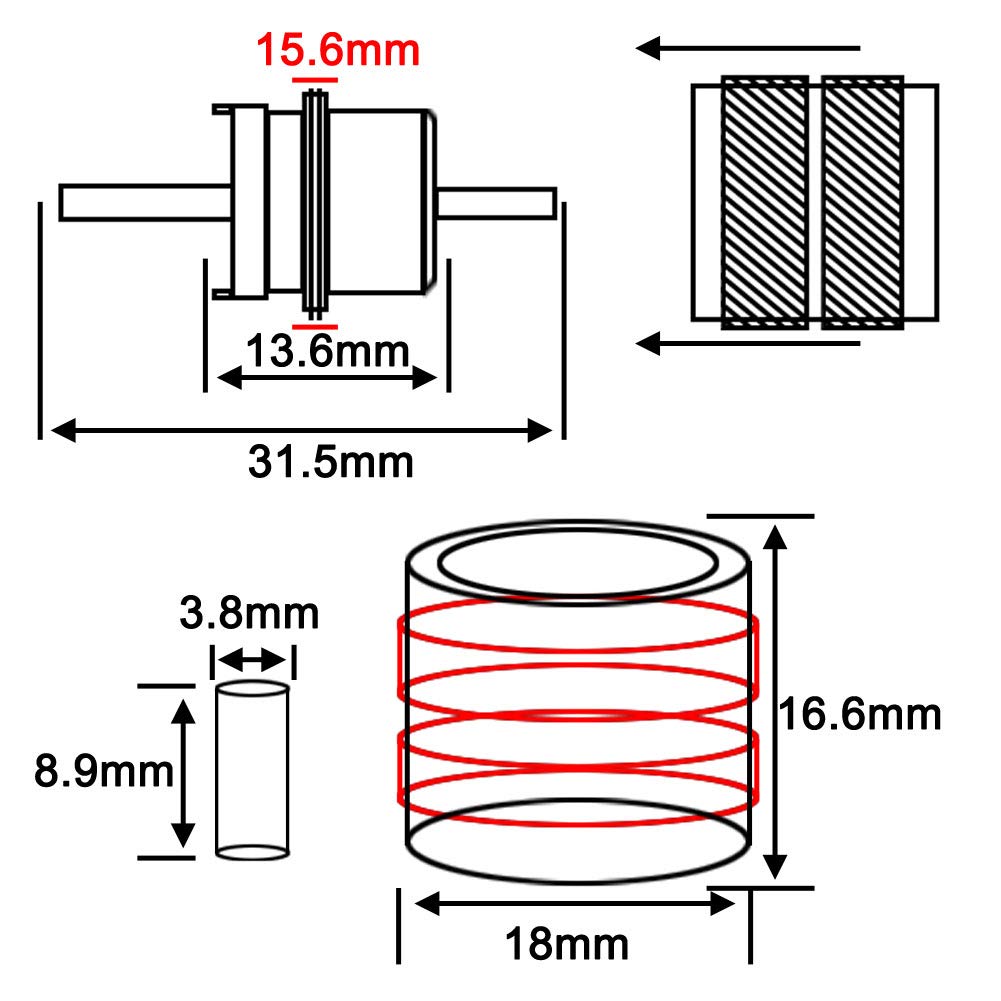 Boobrie PL259 Plug Crimp Coax Connector PL-259 UHF Male Plug Crimp Coax Connector CB Radio Adapter Ham Radio RF Screwed Coupling Connector for LMR100 RG174 RG178 RG316 Coax Cable Pack of 5