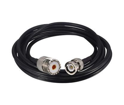 Boobrie BNC Male to SO239 Cable RG58 6.56Ft UHF Female to BNC Male Coax Cable PL-259 SO-239 to BNC Jumper Pigtail Extension Cable for Antenna Scanner CB Antenna Ham Radio Walkie Talkie