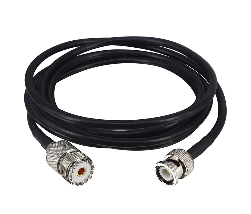 Boobrie BNC Male to SO239 Cable RG58 6.56Ft UHF Female to BNC Male Coax Cable PL-259 SO-239 to BNC Jumper Pigtail Extension Cable for Antenna Scanner CB Antenna Ham Radio Walkie Talkie