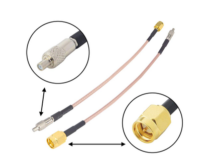 Boobrie SMA to TS9 Coaxial Cable RF Coax Adapter Cable SMA Male to TS9 Female Straight Connector Jumper Cable RG316 Extension Cable Low Loss Antenna Cable 5.9 Inch Pack of 2